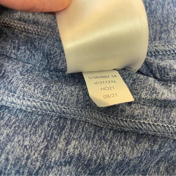 Athleta XS Uptempo Hoodie Sweatshirt Style 382882 Blue Thumbholes - Picture 8 of 9